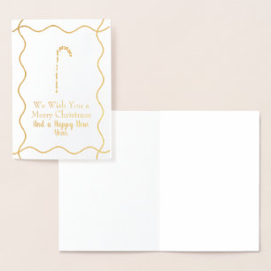 Candy Cane Merry & Bright Foil Card