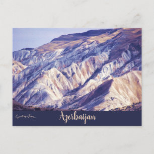 Candy Cane Mountains Azerbaijan Postcard