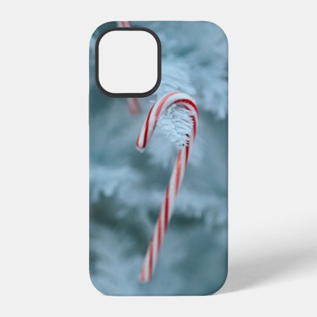 Candy Cane on Tree iPhone Case (Back)
