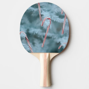 Candy Cane on Tree Ping Pong Paddle