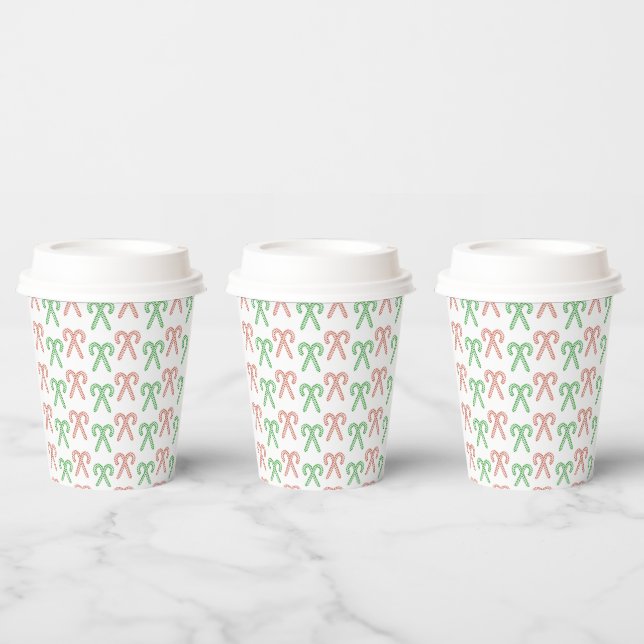 Candy cane/peppermint  paper cups (Multi)