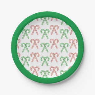Candy cane/peppermint paper plates