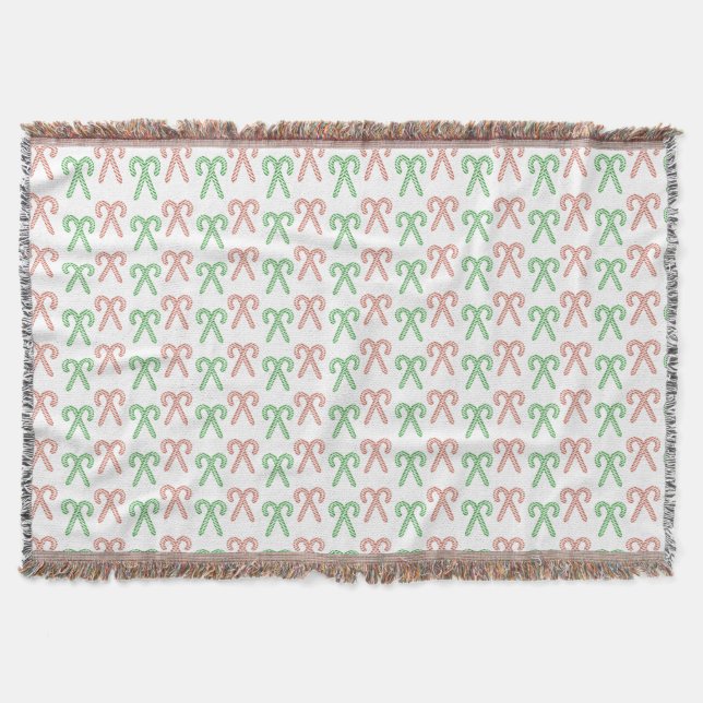 Candy cane/peppermint  throw blanket (Front)