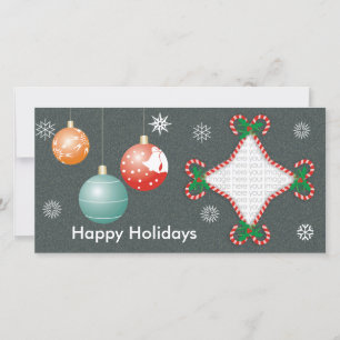 Candy Cane Photo Card
