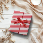 Candy Cane Red and White Simple Horizontal Striped Wrapping Paper<br><div class="desc">Candy Cane Red and White Simple Horizontal Striped Wrapping Paper</div>