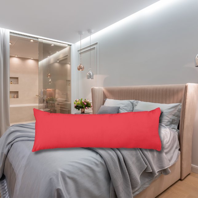 Candy Cane Red Solid Colour | Classic | Elegant Body Cushion (Creator Uploaded)