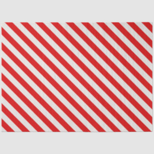 Candy Cane Red White Stripes Christmas Tissue Paper