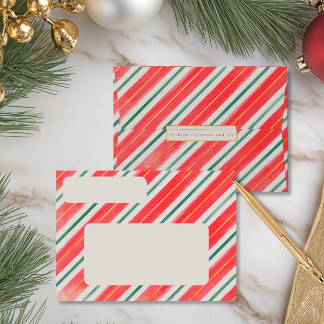 Candy Cane Return Address Envelope (Creator Uploaded)