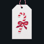 Candy Cane Ribbon Classic Illustration Gift Tags<br><div class="desc">This gift tag features a cute candy cane to coordinate with gift wrap in my shop.  Please head over to check out my other products.</div>