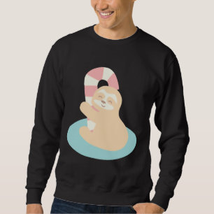 Candy Cane Sloth Sweatshirt