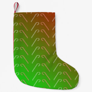 Candy Cane Small Christmas Stocking