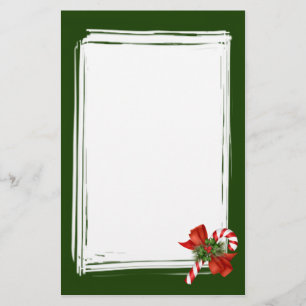 Candy Cane Stationery