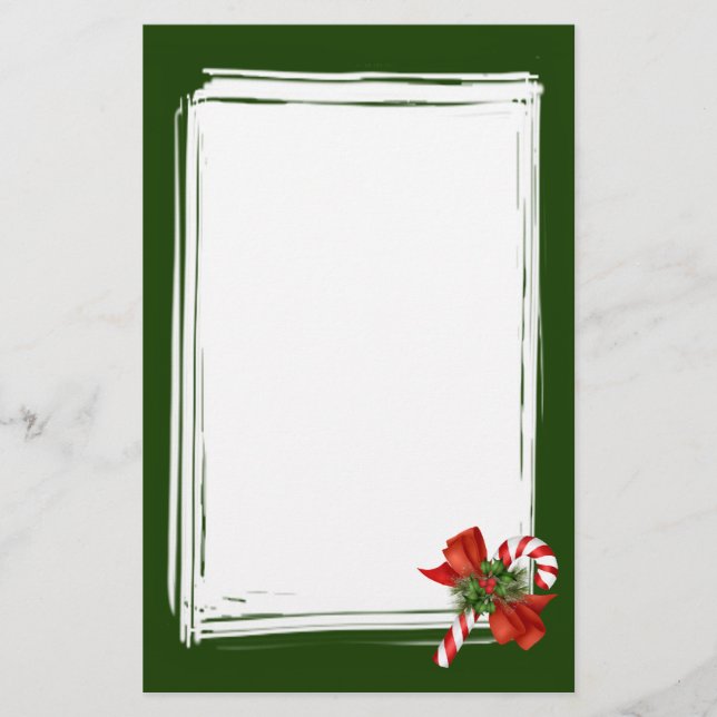 Candy Cane Stationery (Front)