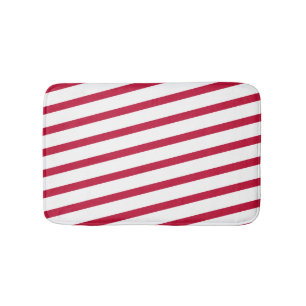 candy cane stripe bath mat