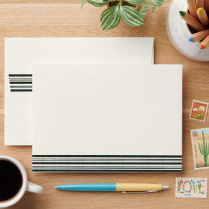 Candy Cane Stripe Christmas Card Envelope