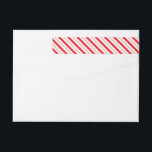 Candy Cane Stripe Christmas Skinny Labels<br><div class="desc">Candy Cane Stripe Red and White skinny wraparound return address labels.</div>