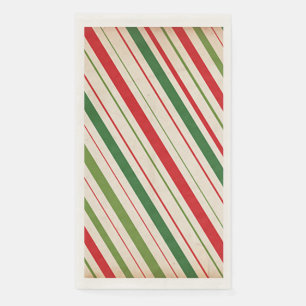 Candy Cane Stripe Paper Guest Towel Napkin