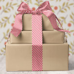 Candy Cane Stripe Red and White Christmas  Satin Ribbon<br><div class="desc">Add a classic holiday touch to your gifts with this red and white candy cane stripe ribbon, perfect for wrapping Christmas presents, decorating, or crafting. This festive ribbon features diagonal red and white stripes, adding a timeless Christmas look to your holiday preparations. Ideal for those looking to bring a bit...</div>