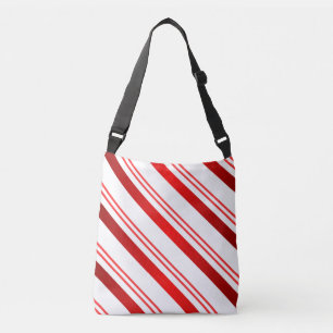 Candy Cane Striped Crossbody Bag