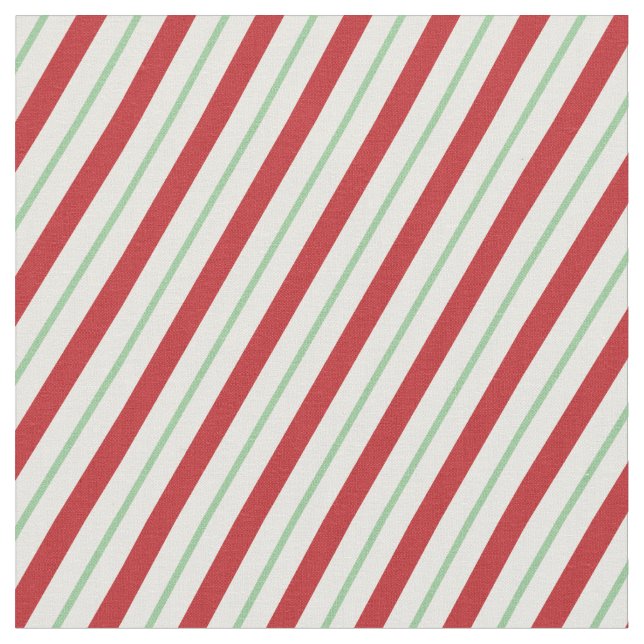 Candy Cane Stripes | Holiday Fabric (Close Up)