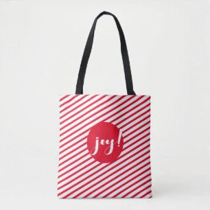 Candy Cane Stripes Shopping Tote