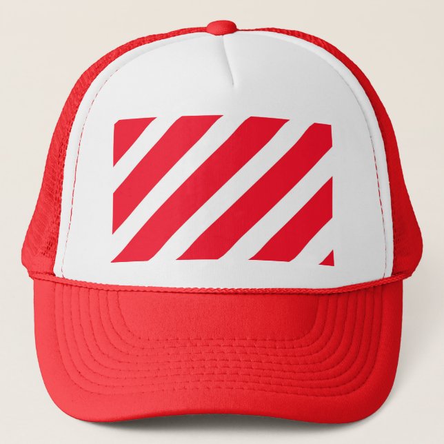 Candy Cane Stripes Trucker Hat (Front)