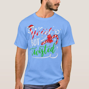 Candy Cane Sweet But Twisted Funny Christmas Men W T-Shirt