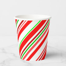 Candy Cane Swirl Stripes Christmas Red White Green
