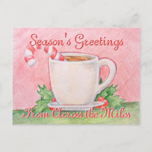 Candy Cane Tea Postcard