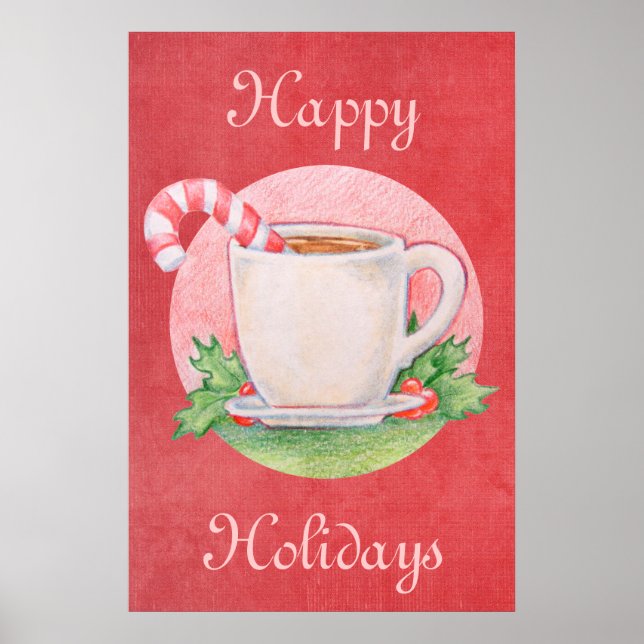 Candy Cane Tea Print (Front)