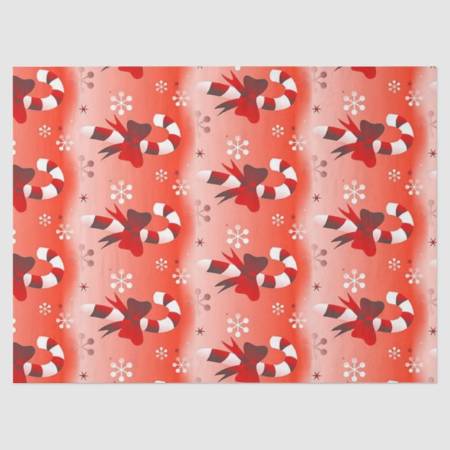 Candy Cane Tissue Paper (Front)