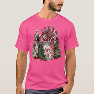 Candy Cane Twisted But Sweet Merry Christmas Gifts T-Shirt