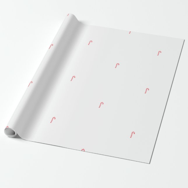 Candy Cane Wrapping paper (Unrolled)