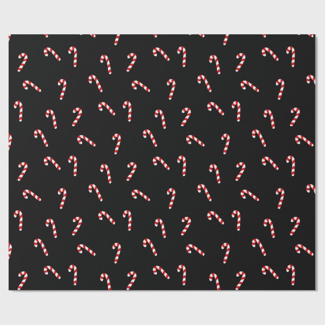 Candy Cane Wrapping Paper (Flat)
