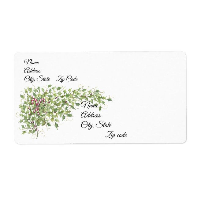 Candy Canes and Holly (Front)