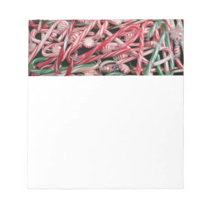 Candy Canes and Peppermints Christmas Holiday Notepad