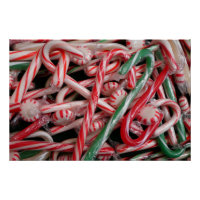 Candy Canes and Peppermints Christmas Holiday