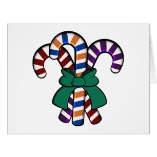 Candy Canes bouquet - green ribbon 