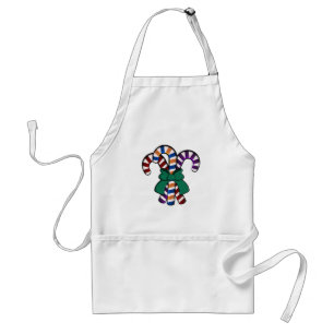 Candy Canes bouquet - green ribbon Standard Apron