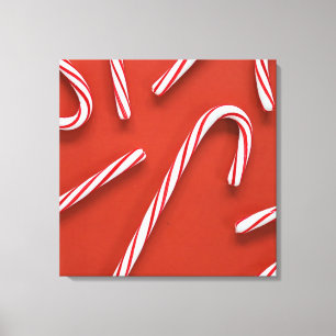 Candy Canes Canvas Print