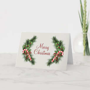 Candy Canes Christmas Card