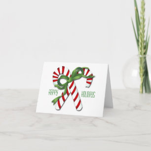 Candy Canes Christmas Card