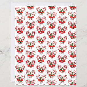 Candy canes christmas craft paper