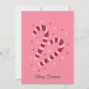Candy canes Christmas  Holiday Card