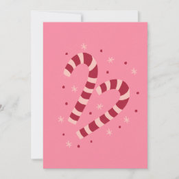 Candy canes Christmas Holiday Card