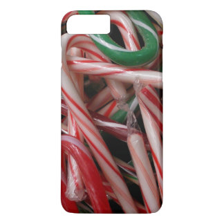 Candy Canes Christmas Holiday White Green and Red Case-Mate iPhone Case