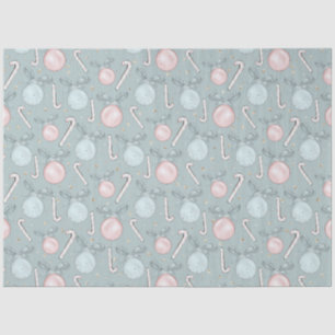 Candy Canes Christmas Ornaments Bows Christmas Tissue Paper