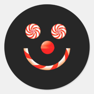 Candy Canes Christmas Shirt For Kids Teen Candy Lo Classic Round Sticker