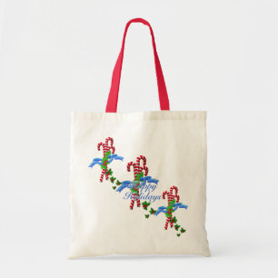 Candy Canes Christmas Tote Bag