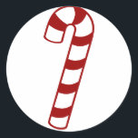 Candy Canes Classic Round Sticker<br><div class="desc">A Christmas Sticker for the holiday.  Would go great for cards and presents!</div>